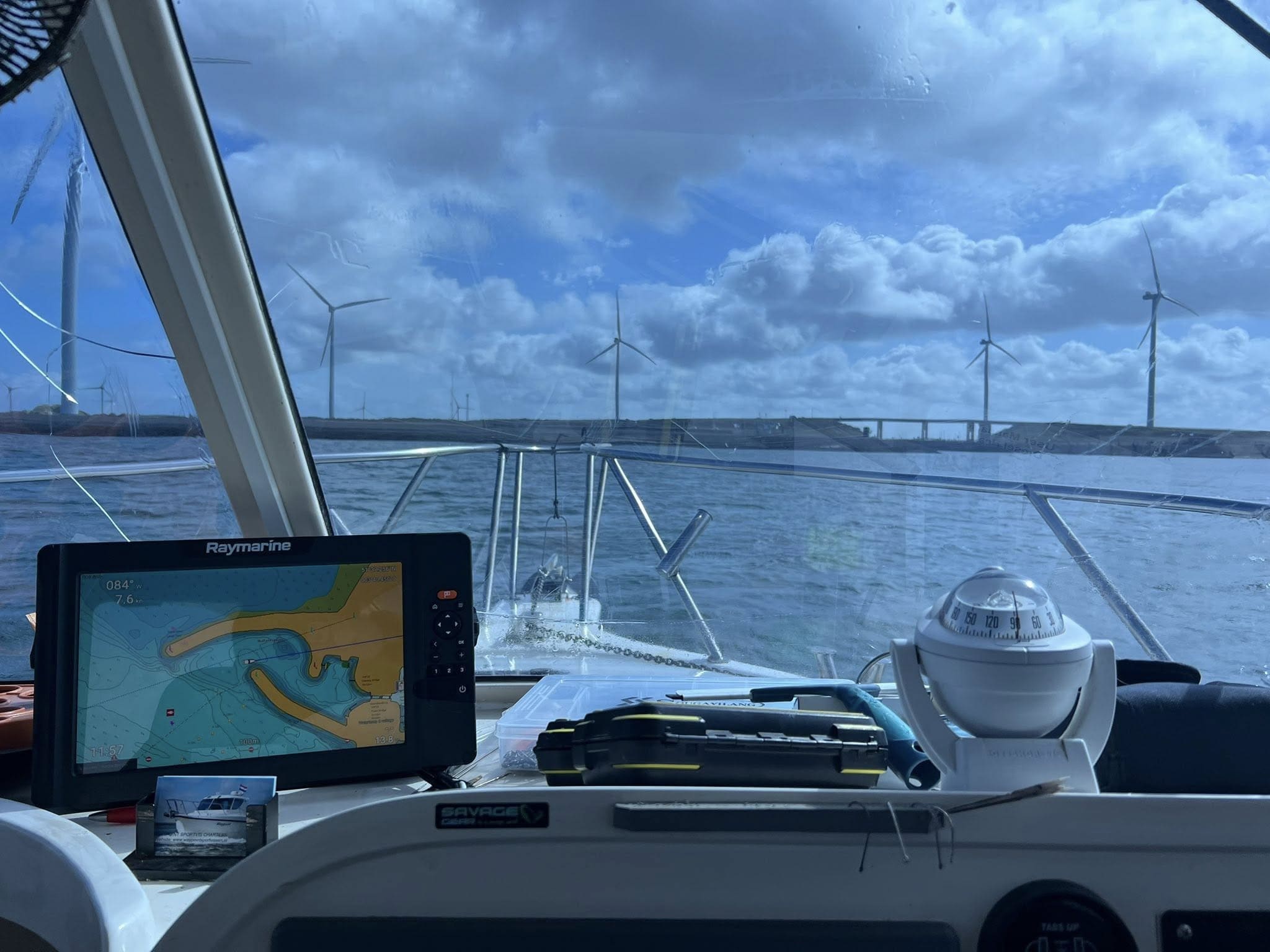Mooi uitzicht vanaf de waypoint